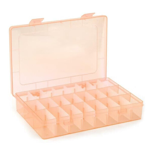 Transparent Plastic Storage Box for Embroidery Thread 1