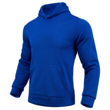 Herenhoodie met zakje, effen kleur, herfst/winter