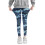 Piger camouflage leggings højtaljede, elastiske, bløde blå5 1