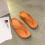Women's Orthotic Flip Flops with Arch Support Orange 2