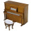 Miniature piano and stool set for dollhouse 3
