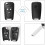 2-Button Remote Key Case for Vauxhall Opel Key Shell with 5