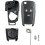 2-Button Remote Key Case for Vauxhall Opel Key Shell with 6