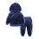 Conjunto infantil de moletom e calça de veludo cinza (2 peças) 2