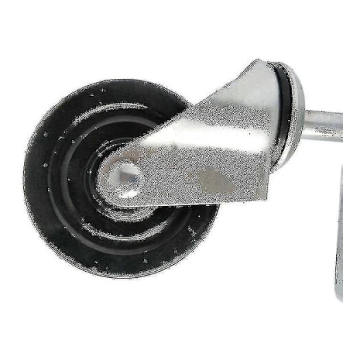 Heavy Duty Rubber-Damped Spring Gate Wheel, 1 pc, Black 1