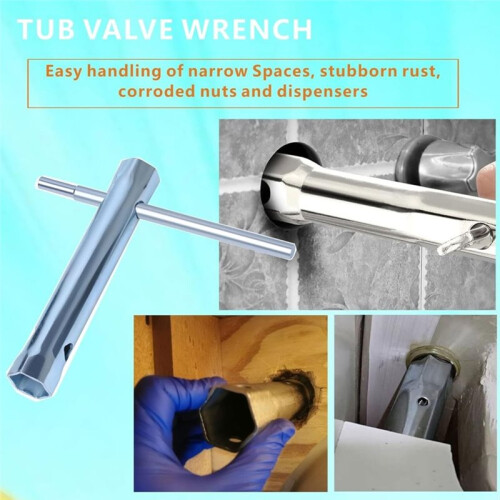 10Pcs Dual-Ended Shower Valve Socket Wrench Set Faucet Nut Removal Tool Plumbers Socket Set 2