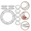 Iron Wreath Frame Round Reusable 10 pcs 2