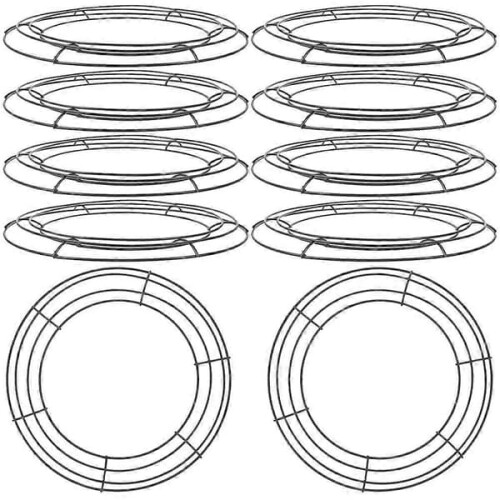 Iron Wreath Frame Round Reusable 10 pcs 2
