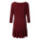 Γυναικείο φόρεμα εγκυμοσύνης κόκκινο L με πλισέ καμπάνα και 5