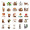 Vintage coffee water cup decals 50 sheets 2