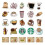 Vintage coffee water cup decals 50 sheets 3