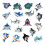 Cartoon Shark Graffiti Stickers L 50 2