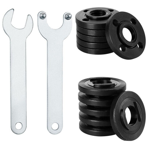 12pcs Angle Grinder Flange Nuts 5/8inch-11,with 2pcs Spanner, Angle Grinder Flange Replacement Angle Grinder Attachments