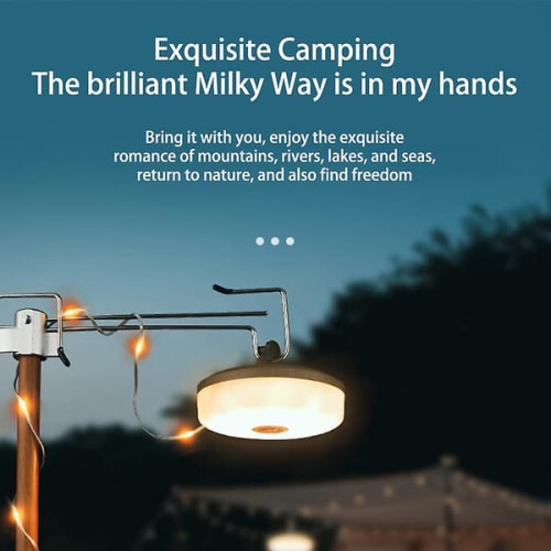 Waterproof Portable Foldable String Lights Outdoor Camping 1