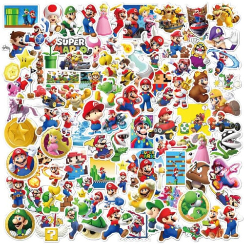 Super Mario vinyl sticker set 100 pcs 1