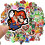 Super Mario vinyl sticker set 100 pcs 3