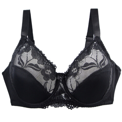 Women's full cup lace bralette - unpadded, full figure,