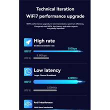 WiFi 7 BE200 Adaptador de Red Inalámbrica WiFi Receptor Tri Banda 2,4G/5,8G/6GHz 8774Mbps WiFi Tarjeta para Win 10 11 Linux