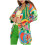Women's casual blazer jacket long sleeve open front 1