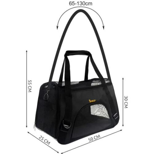 Animal Transport Bag Black 8 kg 2