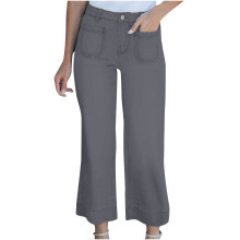 Lenago damesjeans met hoge taille en bootcut model, inclusief zakken