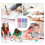 Erasable Ballpoint Pen Set 8 pcs 0.7mm 8 colors 4
