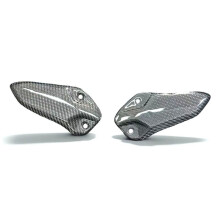 Motorcycle 3K Carbon Fiber Foot Pedal Heel Guard Plates for ZX-4R ZX-4RR ZX4R 2023-2024 ZX-25R 2020-2024