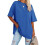 Γυναικείο oversized T-shirt με χαλαρή εφαρμογή και στρογγυλή λαιμόκοψη, κοντό μανίκι 1