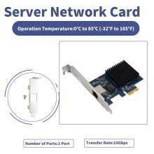Tarjeta de Red PCIe NIC de 10 Gb con un Solo Puerto RJ45 y Chip RTL8127, Tarjeta de Adquisición de Visión PCI-Express X1 para Windows 10/11.