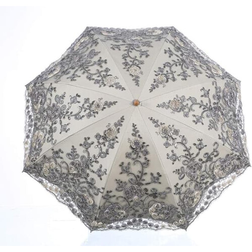 Foldable UV Protection Umbrella for Sun Rain Snow Grey 1