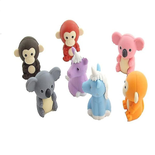 Animal Eraser Bulk Mini Pencil Erasers 50pcs 1