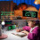 Digital Alarm Clock with 7-inch LED Mirror Screen Green 4