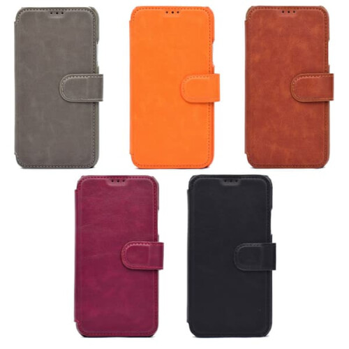 Samsung Galaxy S8+ wallet case grey 1
