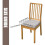 Dining Chair Covers PU Leather Waterproof 6 pcs 2