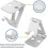 Phone holder tablet stand aluminum silver 4