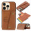 iPhone 16 Pro Max retro case with card holder grey 2