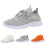 Leichte Damen-Sneaker aus gewebtem Mesh, orange, Größe 7 6