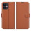 Smooth Wallet Case for iPhone 12 Rose Red 5