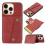 iPhone 16 Pro Max retro case with card holder grey 6