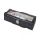 Watch Box for 6 Watches - Black with White Stitching 3