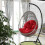 Indoor Hanging Egg Hammock Chair with Thick Cushion Lemon 3