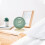 Green Analog Alarm Clock Retro Silent 6-inch 4