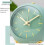 Green Analog Alarm Clock Retro Silent 6-inch 5