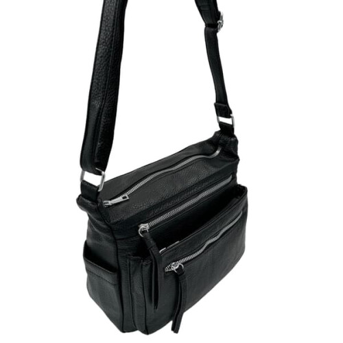 Black spacious shoulder bag 1