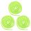 Polyester Shoelace for Sneakers Light Green 12x0.2 in 3 1