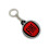 Fiat keychain emblem logo red metal 3
