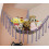 Boho stuffed animal storage net purple 100x100x120cm 5