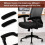 Office Chair Armrest Covers Black 1 Pair 4