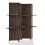 Freestanding Room Divider Brown 4-Panel with Removable 1