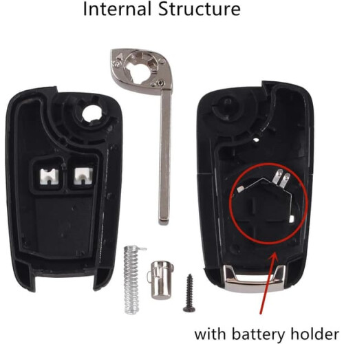 Vauxhall Opel Remote Key Shell 2-Button with Blade 1 Pc 2